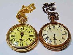 Lot of 2 Watch elgin vintage pocket Collectible Antique Brass Pocket Watch GIFT