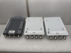 Lot Of 3 Axis Communications P7214 Video Encoder/ M7104 01679-001-02 UNTESTED