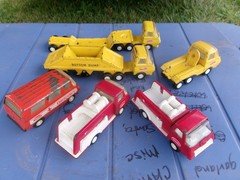 Lot of 6Vintage 1970's Tiny Tonka  Trucks Made In USA