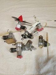 Lot Of 7 Model Airplane Engines ***Untested*** For Parts Or Repair