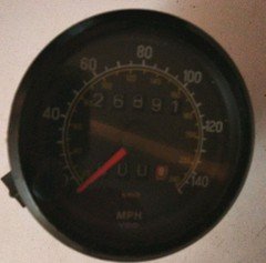 Lotus VDO Speedometer & Bracket 140 MPH - 26K Miles