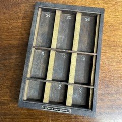 LUDLOW SPACES AND QUADS CABINET HOLDER CASE VINTAGE ANTIQUE LETTERPRESS