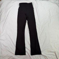 Lululemon Groove Super-High-Rise Flared Pant Nulu Black Size 0 yoga dance gym