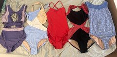 Lumi Ilogear Mariia AML Lot of 5 Leotards Multicolor Crossback Cut-Out