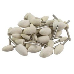 Luo ke 40 Pcs Bullet Shape Wool Polishing Bits - 1/8'' Shank Felt... 
