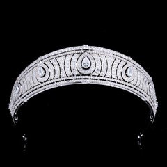 Luxury All CZ Cubic Zirconia Queen Wedding Princess Prom Tiara Crown For Women