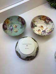 MacKenzie Childs 6” Enamel Everyday Bowls Retired Pattern Set Of 3