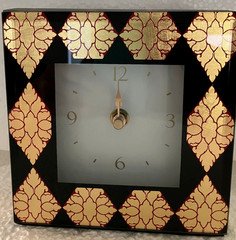 MACKENZIE-CHILDS EVENFALL DESK CLOCK ,NEW IN BOX