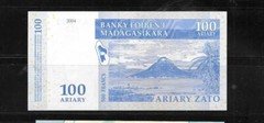 MADAGASCAR #86B 2004 100 ARIARY UNCIRCULATED  BANKNOTE PAPER MONEY CURRENCY NOTE