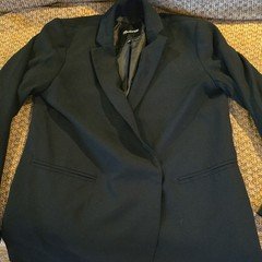 Madewell Women’s Black Lined Button Blazer Suit Jacket Pockets Size 4