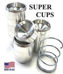 Maglite Flashlight Storage Cups D or C Cell Hidden Internal with Spring THREADED