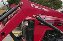 MAHINDRA Silver Front Loader Decals (Set of 2) 12"-24" Replacement Tractor 4x4