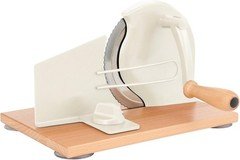 Manual Bread Slicer with Hand Crank- Adjustable Thickness Bread Cutter for Even