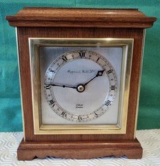 Mappin & Webb Elliot 8 Day Mantel Clock Teak Case