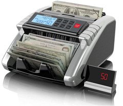 Máquina Contadora de Billetes con Conteo de Valor para Dólares y Euros, Detector