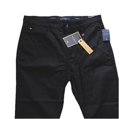 Marc Asher Men’s Slim Fit Black Denim Jeans Dark Wash 5-Pocket Button