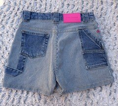 Marc Jacobs light denim shorts pink buttons youth Size 12