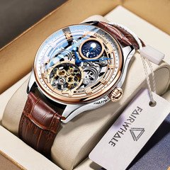 Mark Fairwhale - Automatic Mechanical Watch - Stainless Steel - Leather