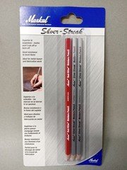 Markal 96105 Red-Riter/Silver-Streak Welder Pencil, 1 Red-Riter and 2 Silver Str