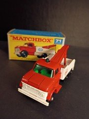 Matchbox #71C Ford Heavy Wreck Truck 1968 In Crisp Original F1 Script Box