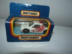 Matchbox MB34 Ford RS200 Rally Car in White/Red Livery - Boxed 