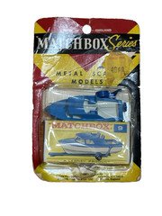 “MATCHBOX" Series BOAT and TRAILER on 1964 FRED BRONNER BLISTER CARD