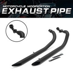 Matte Exhaust Muffler Pipes Silencer for YAMAHA V Star Dragstar XVS 650 XVS400