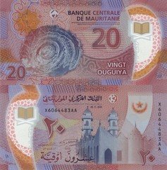 Mauritania 20 Ouguiya (28.11.2020) - Mosque/Eye of Africa/Polymer/pA21 UNC