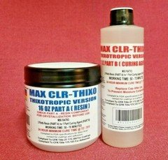 MAX CLR THIXO Food Safe Coating Or Glue, Less Drips & Runs, 4 Wood & 3D Prints