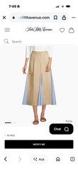 Max Mara Weekend Eclisse Striped-Panel Midi Skirt -  Size 4 NWOT MSRP $395.00