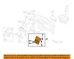 MAZDA OEM 06-08 6 Instrument Panel Dash-Center Bezel GP7A669H0