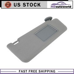 Med Gray Passenger Right Side Sun Visor For 2005-2015 Toyota Tacoma W/Extension