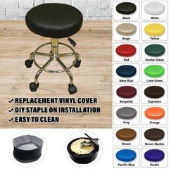 Medical Exam Stool Replacement STAPLE ON Vinyl Cover - Hon, Boss, Salon, Office