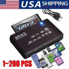 Memory Card Reader Mini 26-IN-1 USB 2.0 High Speed For CF xD SD MS SDHC LOT