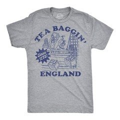Mens Funny T Shirts Tea Baggin England Sarcastic Fourth Of July Graphic Novelty