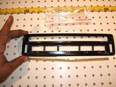 Mercedes Ponton W180/128 220S/SE instrument cluster inner Black / chrome 1 Plate
