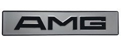 Mercedes Pre Merger AMG Silver Euro Tag License Plate Euro Number Sign Embossed