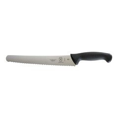 Mercer Culinary M23211 Millennia Black Handle 10-Inch Left Handed Wavy Edge