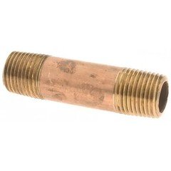 Merit Brass 2102-150 Pipe Nipple 1/8 MNPT x 1.5 L Brass