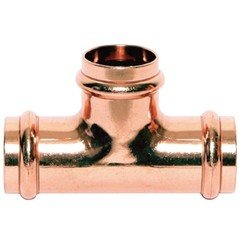 MERIT BRASS MB14190 1" Press Tee Fitting Copper