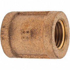 Merit Brass X111-04 1/4 in Straight Coupling FNPT Brass