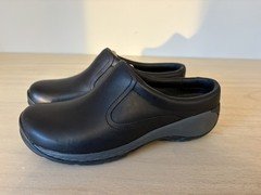 Merrell Encore Q2 Form 2 Black Leather Slip On Clogs Womens Size 7 Shoes