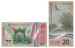 Mexico 20 Pesos 06.12.2022 Independence/Crocodile/Polymer "CU" p-132h.3. UNC