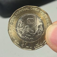 Mexico $20 Pesos, 2 Coin Set, 2026 FIFA World Cup Soccer Mundial Issue Mint