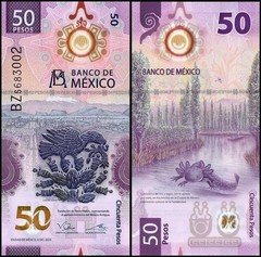 Mexico 50 Pesos, 2023, P-133e.3, UNC, Polymer