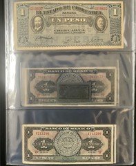 MEXICO PAPER MONEY - LOT OF 30 BANKNOTES IN NEW ALBUM!
