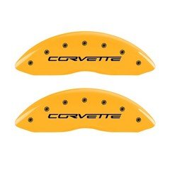 MGP Caliper Covers 13008SCV6YL Yellow Powder Coat Set of 4 fits Corvette