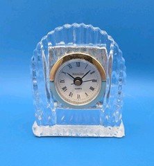 Michael C Fina 5th Avenue Glass Clock Battery Operated Model CC045 