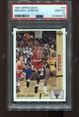 Michael Jordan 1991-92 Upper Deck #44 NBA Chicago Bulls PSA 10
