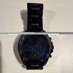Michael Kors Black Stainless Steel Bracelet Black Dial Chronograph Quartz 45mm
